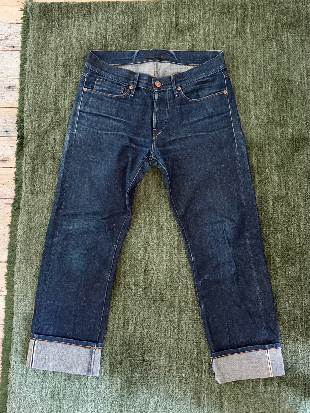 3x1 Men's Dark Blue Selvedge Jeans